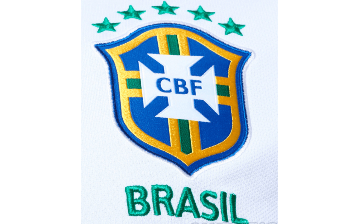 Camiseta blanca de Brasil Copa América 2019