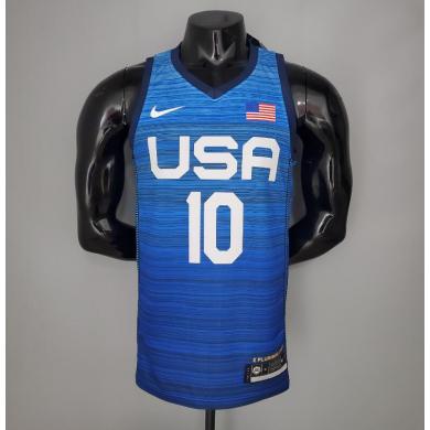 Camiseta 2021 Olympic Games TATUM#10 USA Team Blue
