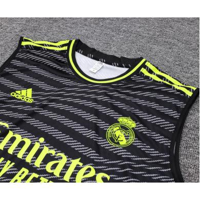 Camiseta Sin Mangas Real Madrid CF Pre-Match Negro 23/24 + Pantalones