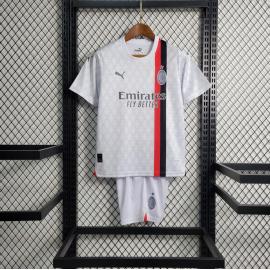 Camiseta AC Milan Segunda Equipación 2023-2024 Niño