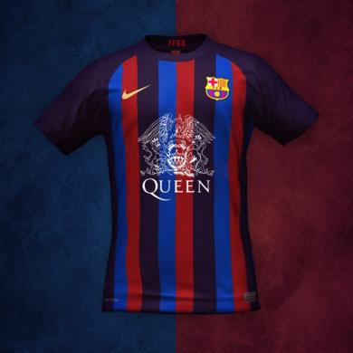 Camiseta BARCELONA Edición Limitada de Queen la 1a equipación masculina del FC