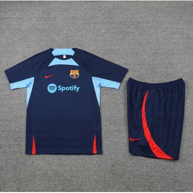 Camiseta FC Barcelona Pre-Match 22/23 Azul + Pantalones