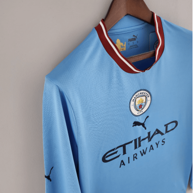 Camiseta Manchester City Primera Equipacion 2022/2023 ML