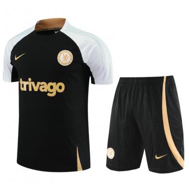 Camiseta Chelsea FC Pre-Match 23/24 Negro + Pantalones