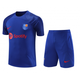 Camiseta FC Barcelona Pre-Match 23/24 Azul + Pantalones