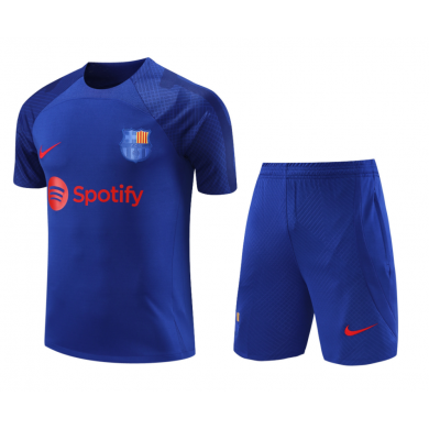 Camiseta FC Barcelona Pre-Match 23/24 Azul + Pantalones