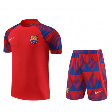 Camiseta FC Barcelona Pre-Match 23/24 Rojo + Pantalones