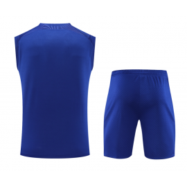 Camiseta Sin Mangas Barcelona Pre-Match 23/24 Azul + Pantalones