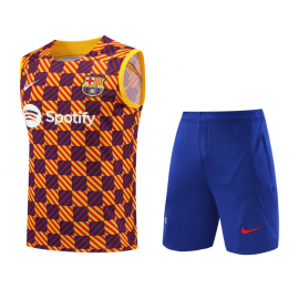 Camiseta Sin Mangas Barcelona Pre-Match 23/24 + Pantalones