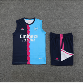 Camiseta Sin Mangas FC Arsenal Pre-Match 23/24 Azul + Pantalones