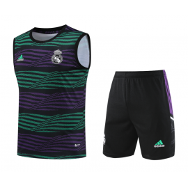 Camiseta Sin Mangas Real Madrid CF Pre-Match 2023/2024 + Pantalones