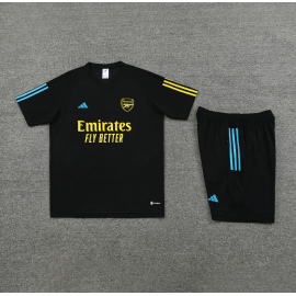 Camiseta Arsenal FC Pre - Match 23/24 Negro + Pantalones