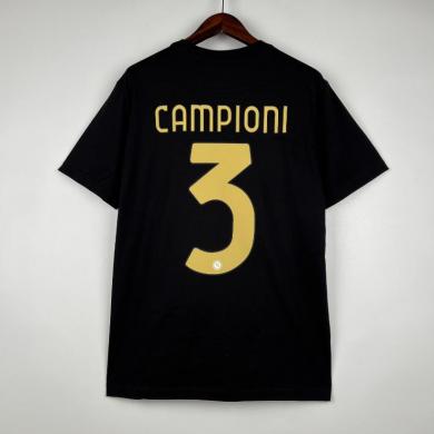 Camiseta Napoli Serie A Campioni version Champions Negro 22-23