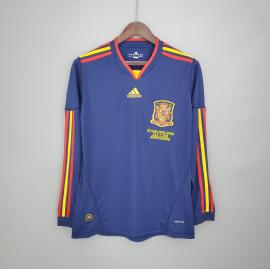 Camiseta Retro España Segunda Equipación 2010 Manga Larga