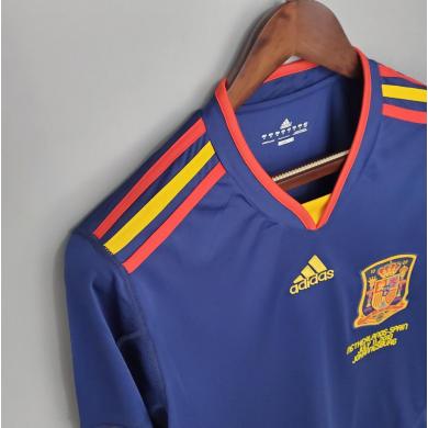 Camiseta Retro España Segunda Equipación 2010 Manga Larga