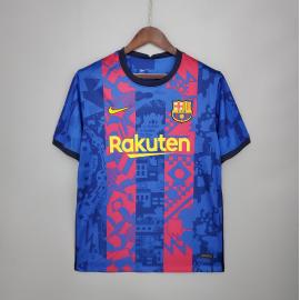 Camiseta Del Barcelona Para La Champions 2021-22 Niño