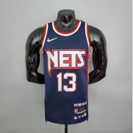 Camiseta Brooklyn Nets “75th Anniversary” City Edition Royal Harden #13