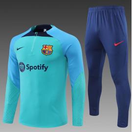 Sudadera Entrenamiento FC Barcelona 22/23 Niño Azul Celeste