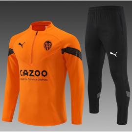 Sudadera entrenamiento FC Valencia 22/23 Niño Naranja