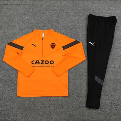 Sudadera entrenamiento FC Valencia 22/23 Niño Naranja