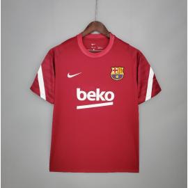 Camiseta Barcelona Entrenamiento 21/22 Rojo
