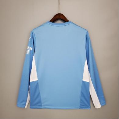 Camiseta Manchester City Primera Equipacion 2021/2022 ML