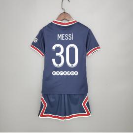 Camiseta de Messi en el PSG Primera Equipación 2021-2022 Niño