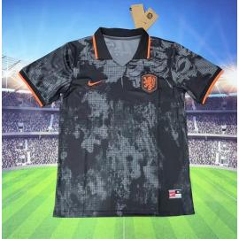 Camiseta Holanda Negro 2026 Barata