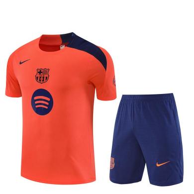 Camiseta Barcelona Pre-Match (Hombre/Niño) Naranja 25/26 +Pantalones Barata