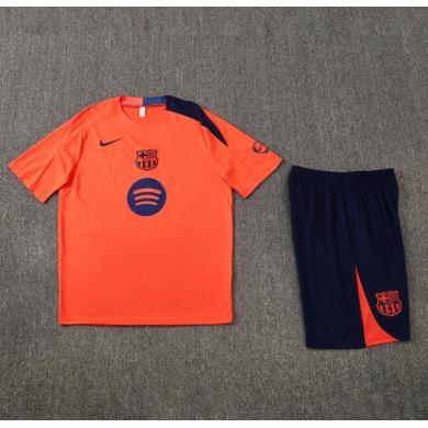 Camiseta Barcelona Pre-Match (Hombre/Niño) Naranja 25/26 +Pantalones Barata