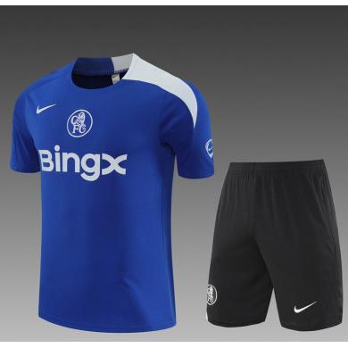 Camiseta Chelsea (Hombre/Niño) Pre-Match 25/26 + Pantalones Barata
