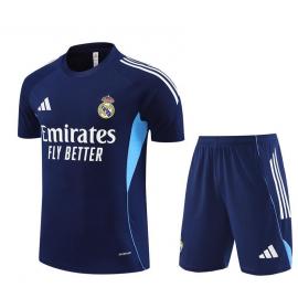 Camiseta Real Madrid (Hombre/Niño) Pre-Match 25/26 Azul Marino + Pantalones Barata