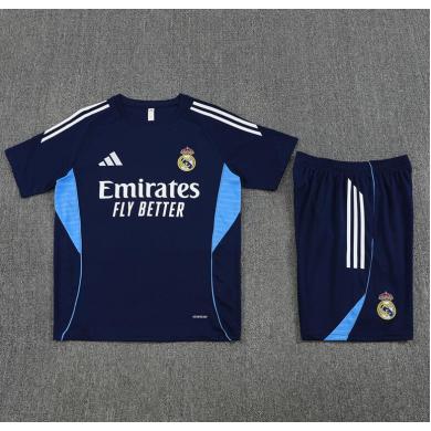 Camiseta Real Madrid (Hombre/Niño) Pre-Match 25/26 Azul Marino + Pantalones Barata