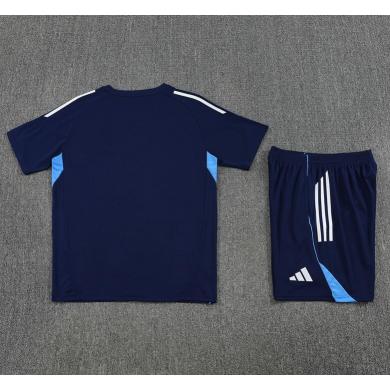 Camiseta Real Madrid (Hombre/Niño) Pre-Match 25/26 Azul Marino + Pantalones Barata