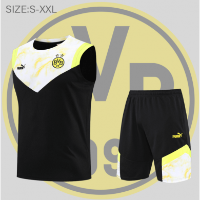 Camiseta De Fútbol Sin Mangas Borussia Dortmund Pre-Match 22/23 + Pantalones