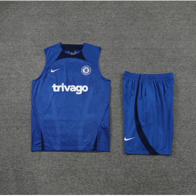 Camiseta De Fútbol Sin Mangas Chelsea Pre-match 22/23 + Pantalones