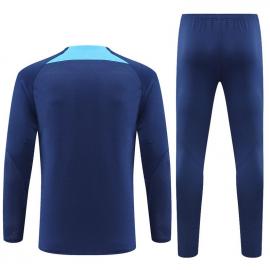 Sudadera Entrenamiento FC Barcelona Azul Precioso 22/23 Niño