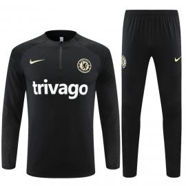 Sudadera Entrenamiento FC Chelsea Negro 22/23 Niño