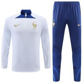 Sudadera Entrenamiento FC Francia Blanco 22/23