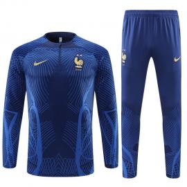 Sudadera Entrenamiento FC Francia Azul Real 22/23 Niño