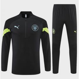 Sudadera Entrenamiento FC Manchester City Negro 22/23 Niño