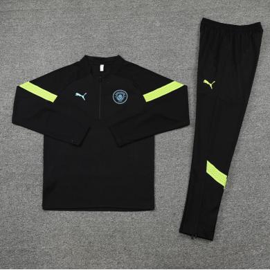 Sudadera Entrenamiento FC Manchester City Negro 22/23 Niño