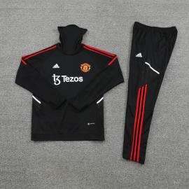 Sudadera Entrenamiento FC Manchester Unido Negro 22/23