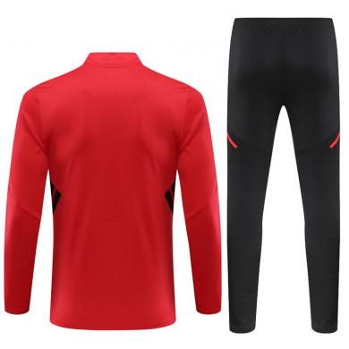 Sudadera Entrenamiento FC Manchester Unido Rojo 22/23 Niño