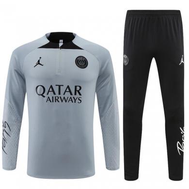 Sudadera Entrenamiento FC París Ggris Claro 22/23