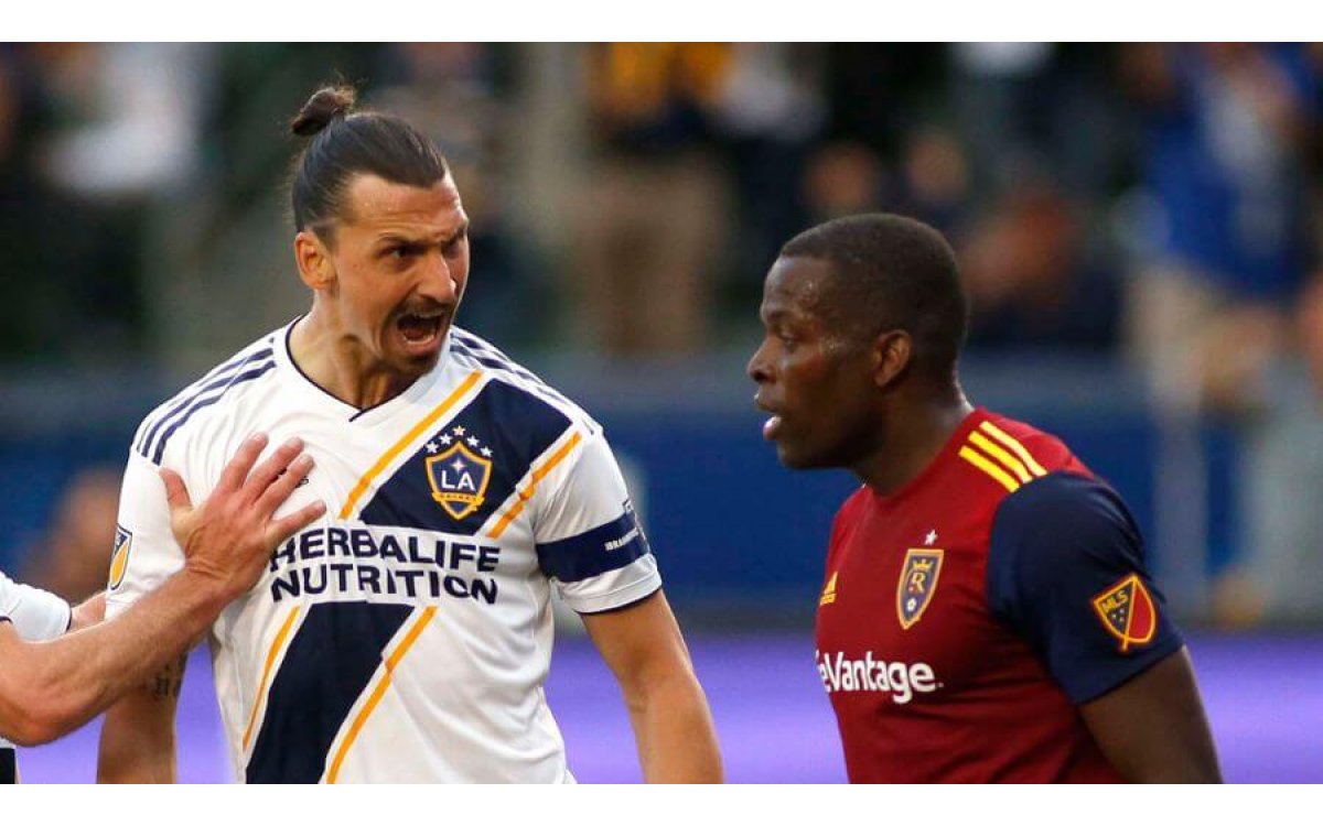 WATCH: LA Galaxy star Zlatan Ibrahimovic in angry clash with former Man City defender Nedum Onuoha d