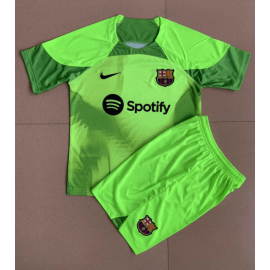Camiseta Portero Barcelona Verde 22/23 Niño