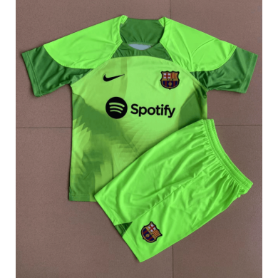 Camiseta Portero Barcelona Verde 22/23 Niño