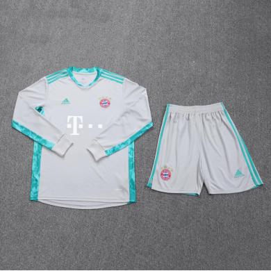 Camiseta Portero Bayern Múnich Segunda Equipación 2021 Gris Manga Larga