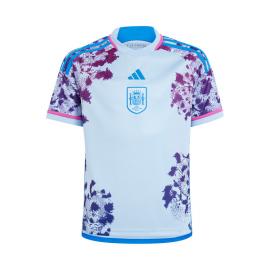 Camiseta España Segunda Equipación Mundial Femenino 2023 Niño